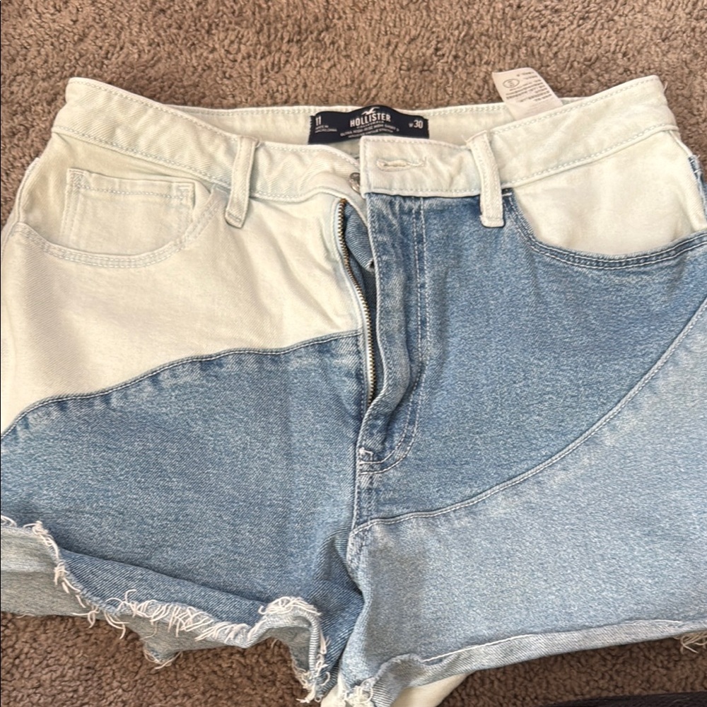 Hollister Two-Tone Denim Shorts